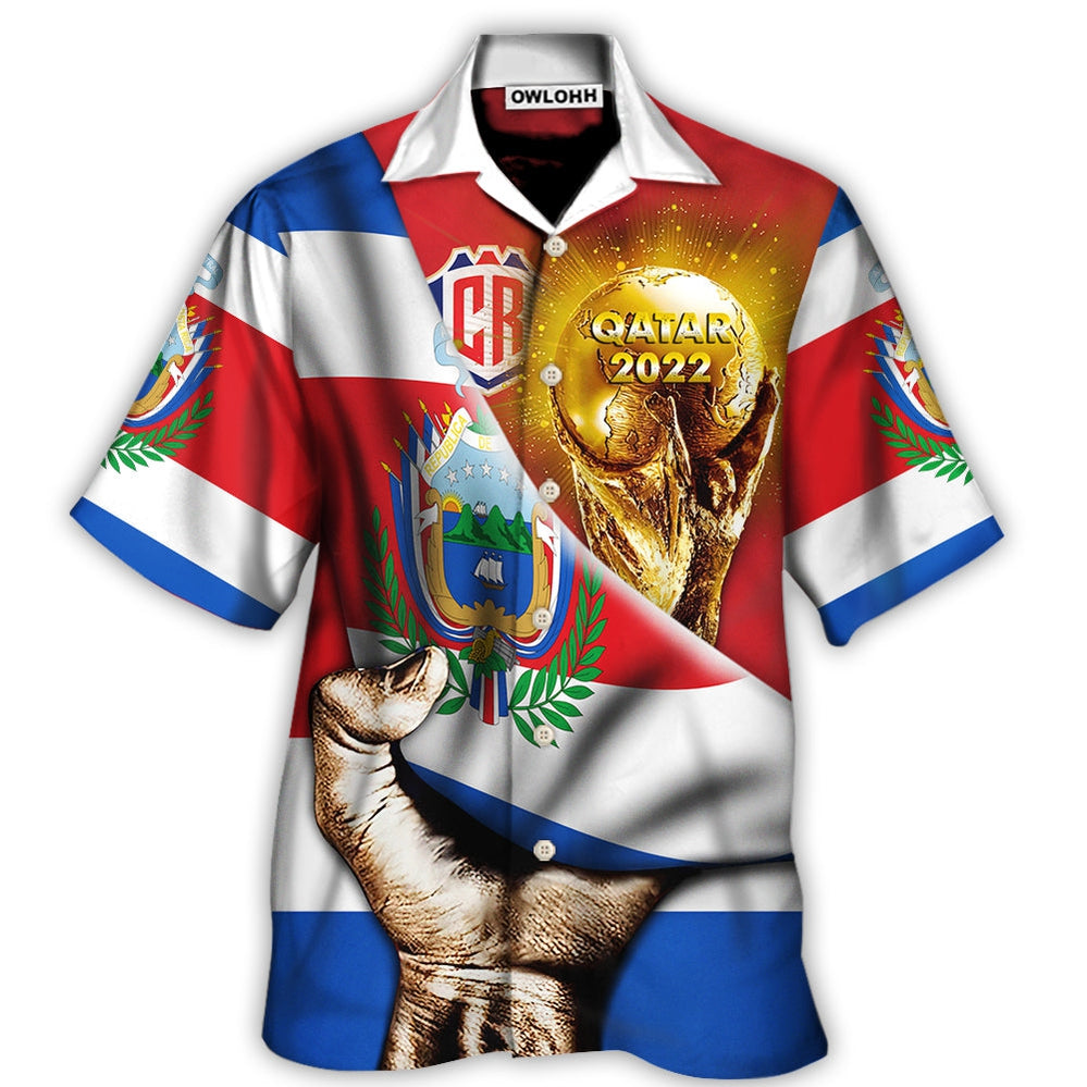 World Cup Qatar 2022 Costa Rica Will Be The Champion Flag Vintage – Hawaiian Shirt  – Owl Ohh