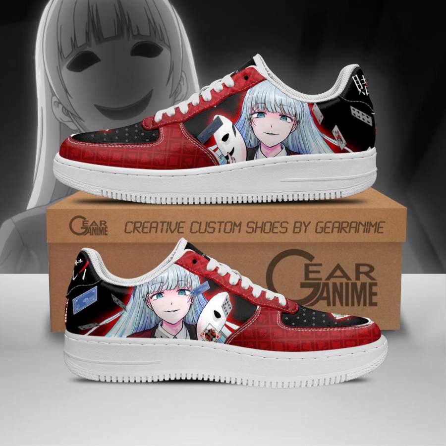 Ririka Momobami Air Force Sneakers Kakegurui Anime Shoes PT10