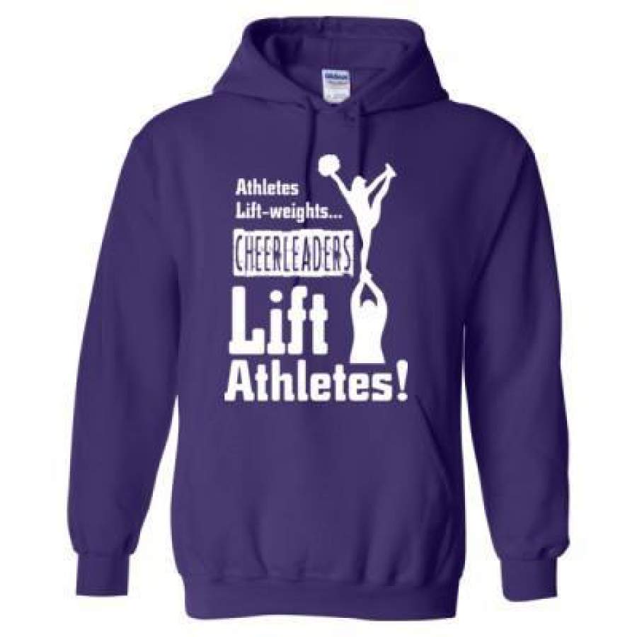 AGR Athletes Lift Weights Cheerleaders Lift Athletes – Heavy Blend™ Hooded Sweatshirt