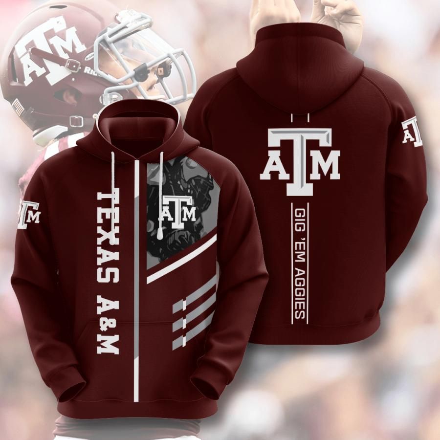 Texas A&Amp;M Aggies No1942 Custom Hoodie 3D Size S To 5Xl