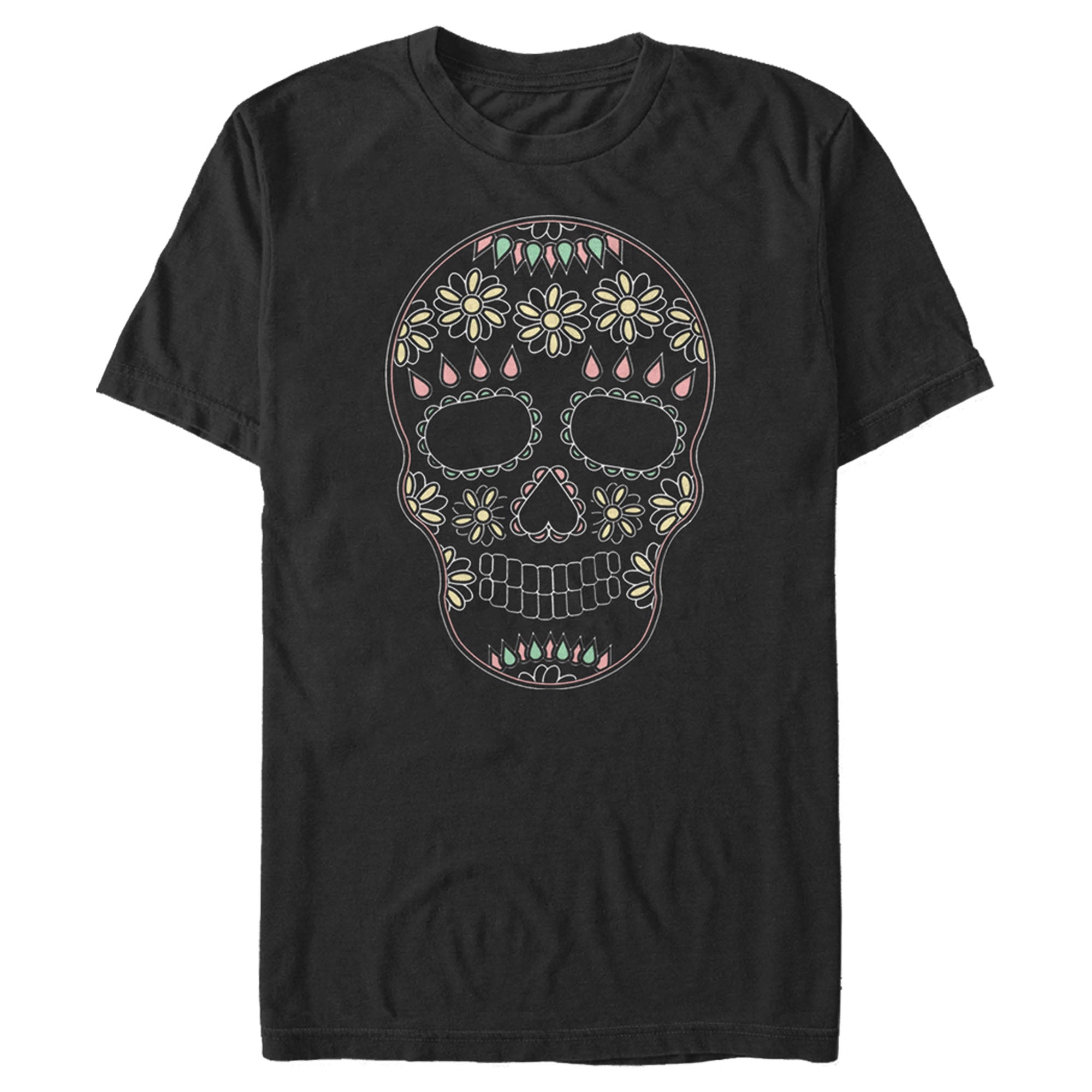 Lost Gods Men’S Halloween Sugar Skull  T-Shirt