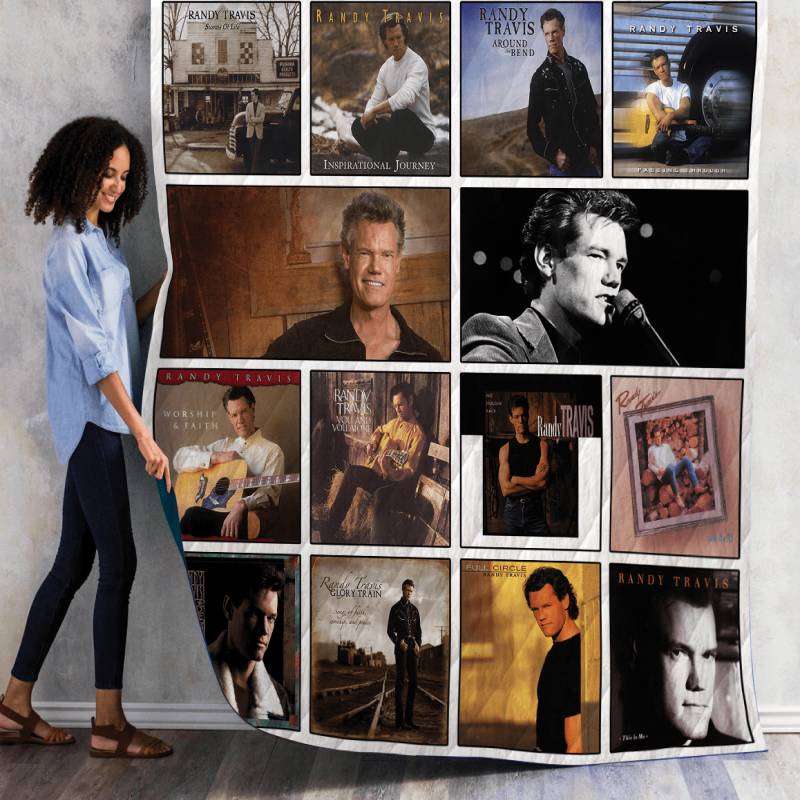 Randy Travis Quilt Blanket 01