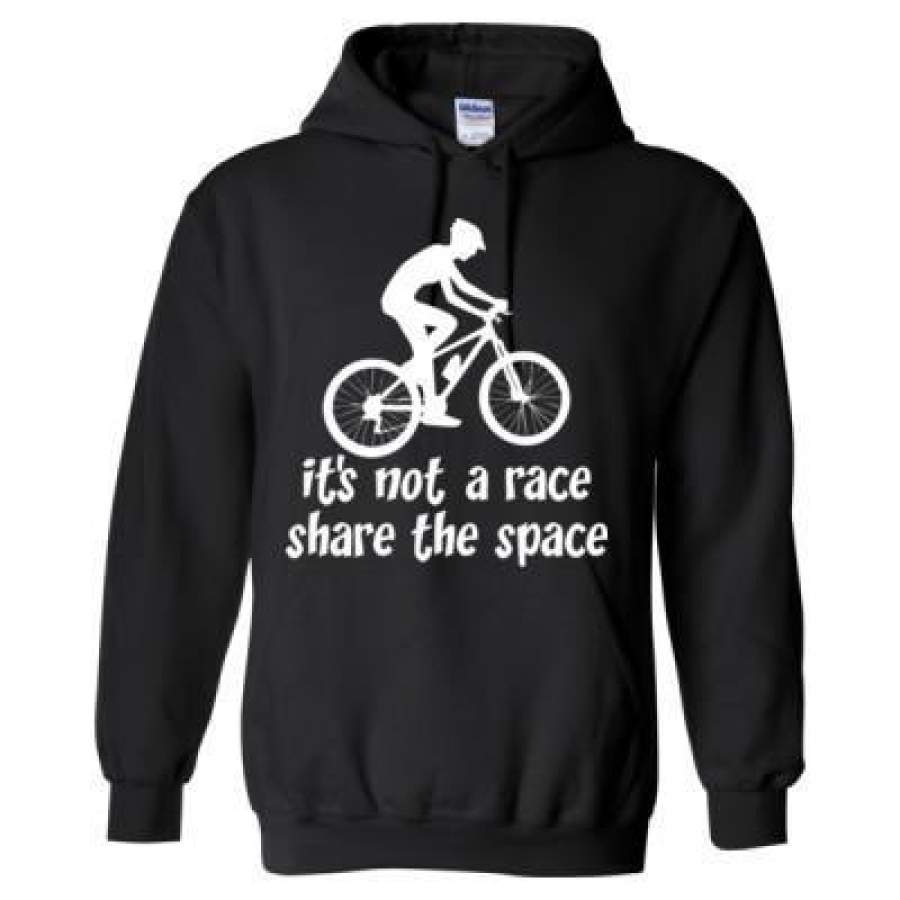 AGR Its Not A Race Share The Space – Heavy Blend™ Hooded Sweatshirt