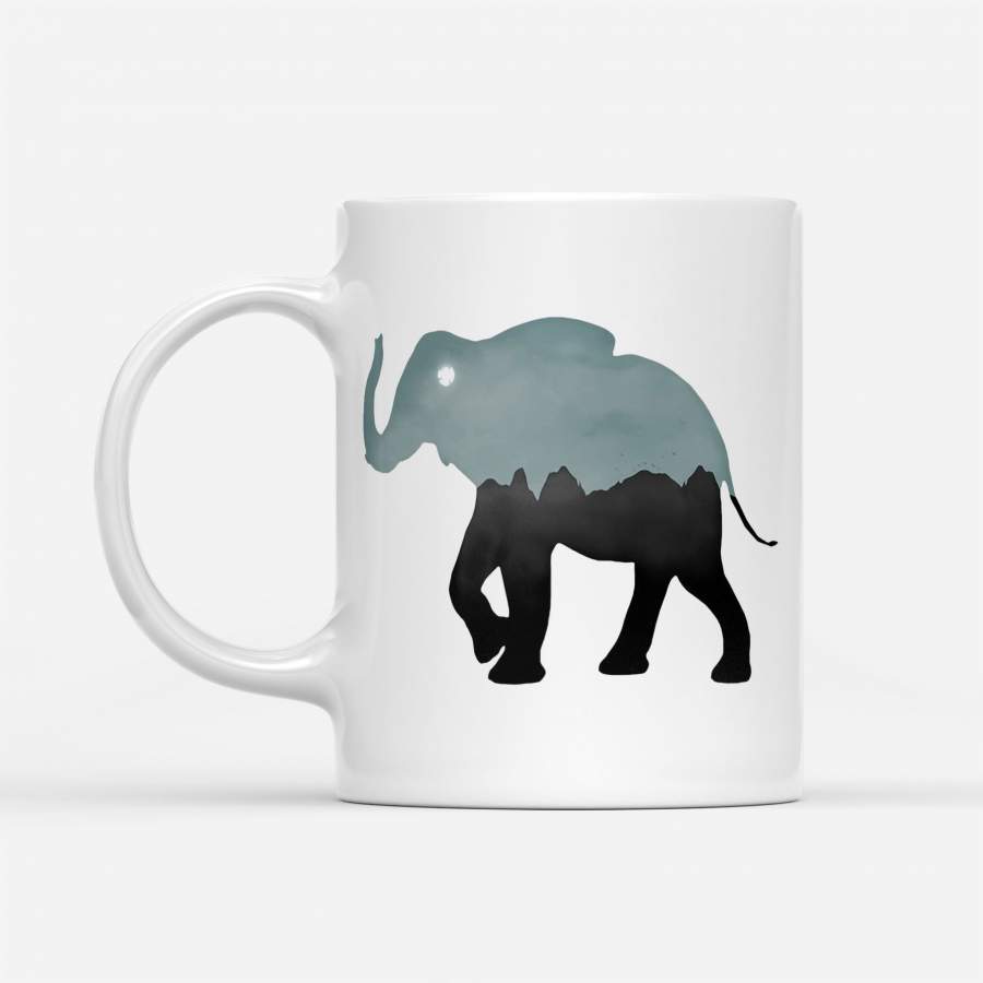 The Lost Elephant – White Mug