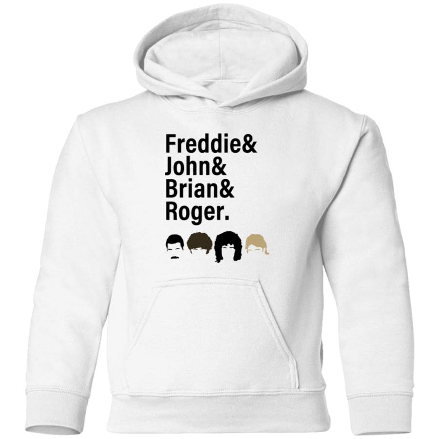 AGR Queen, Freddie & John & Brian & Roger hair Toddler Pullover Hoodie