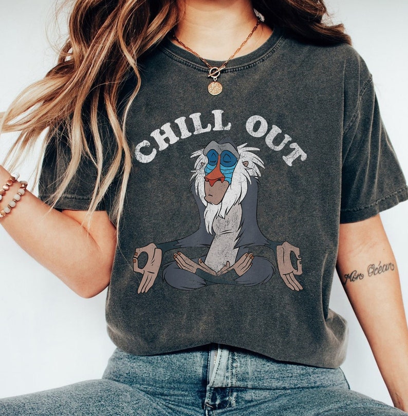 Vintage Chill Out Rafiki Shirt, Rafiki Lion King Disney Shirt, Rafiki Monkey Shirt, Disney Lion King Shirt