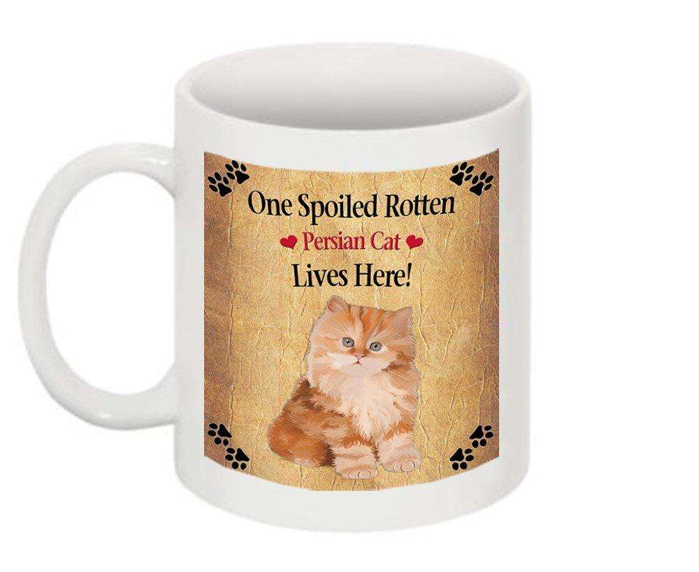 Red Persian Kitten Spoiled Rotten Cat Mug