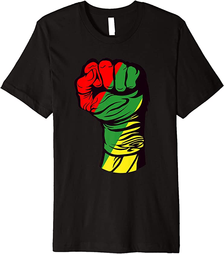 Black Power Fist Civil Rights African Pride Month Fun Gift Premium T-Shirt