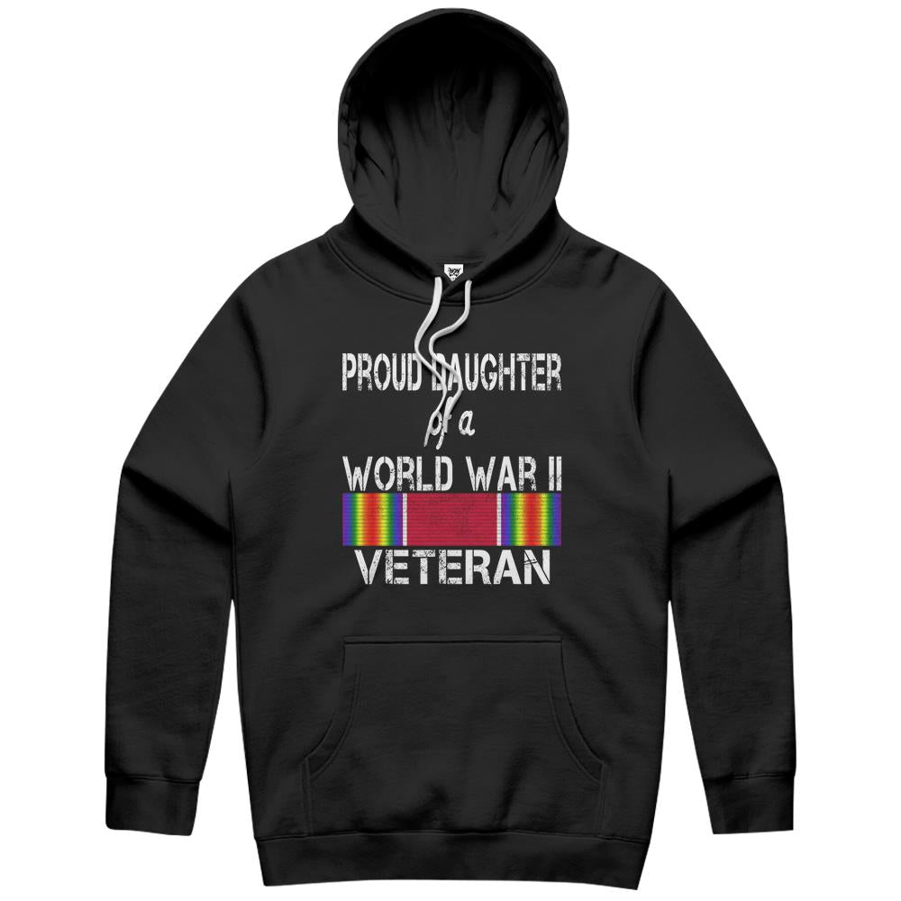 Proud Daughter Of A World War Ii Veteran Us Military Hoodie