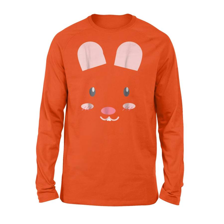 Cute Bunny Rabbit Animal Costume – Funny Halloween Long Sleeve T-Shirt