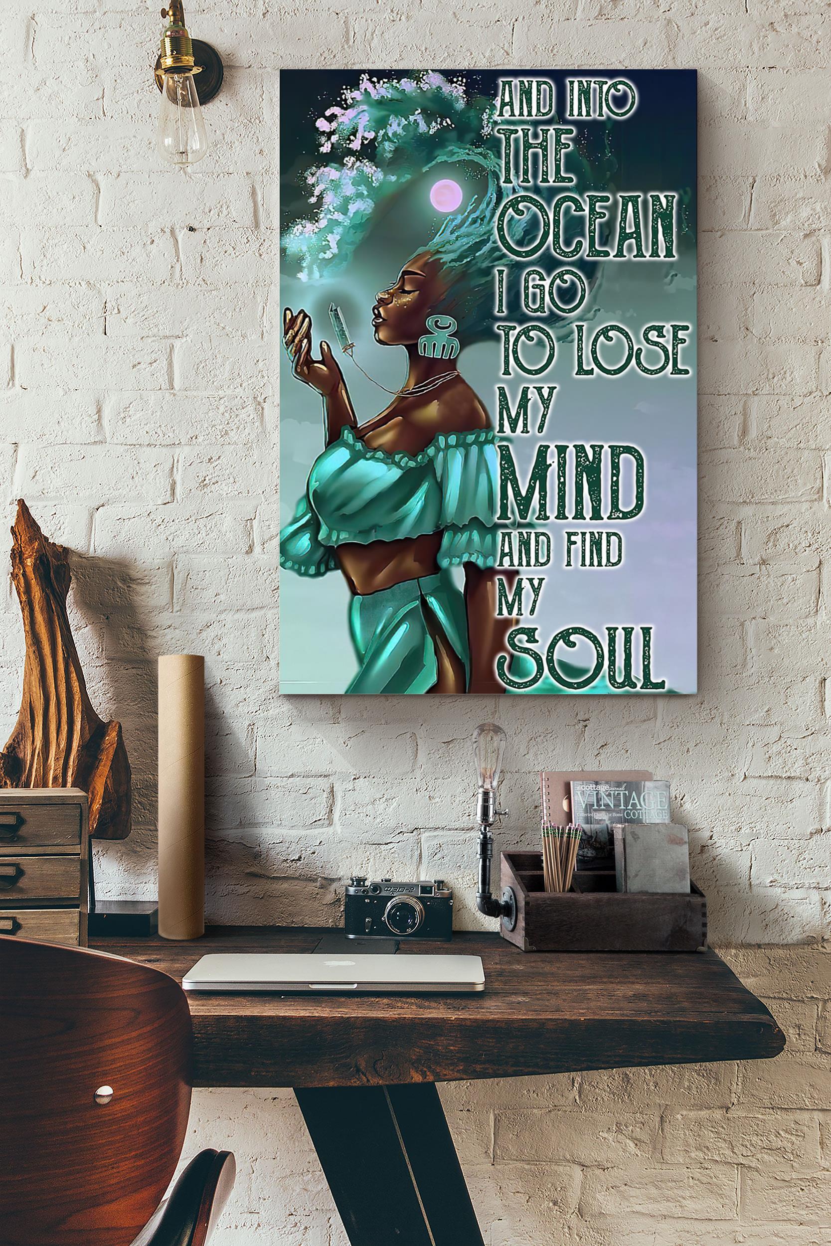 Black Queen Into The Ocean I Go To Lose My Mind Poster