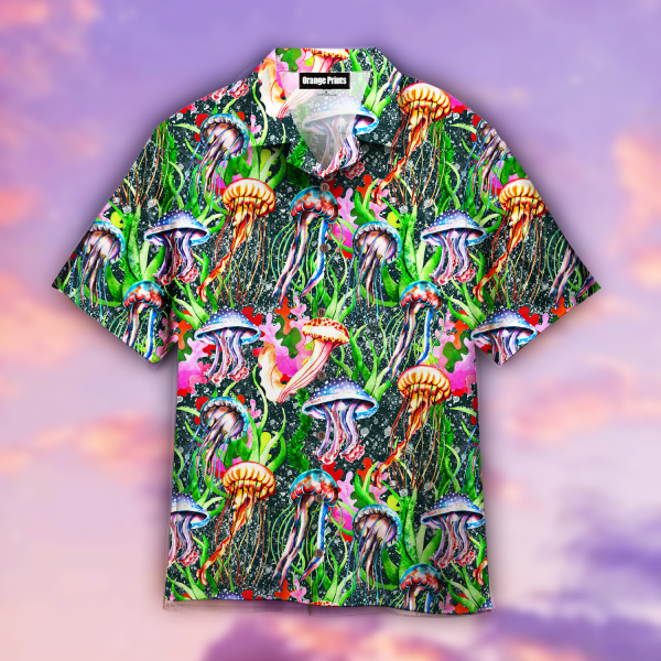 Rainbow Jellyfish Hawaii Shirt For Men Women Ha83821