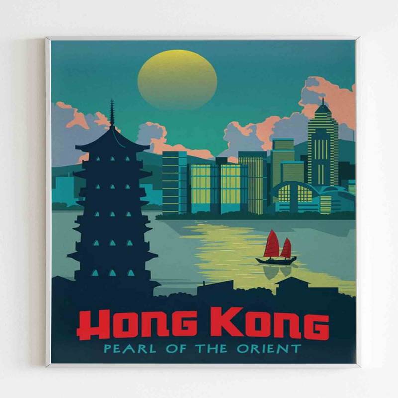 Hongkong Pearl Of The Orient Poster - Poster Art Design