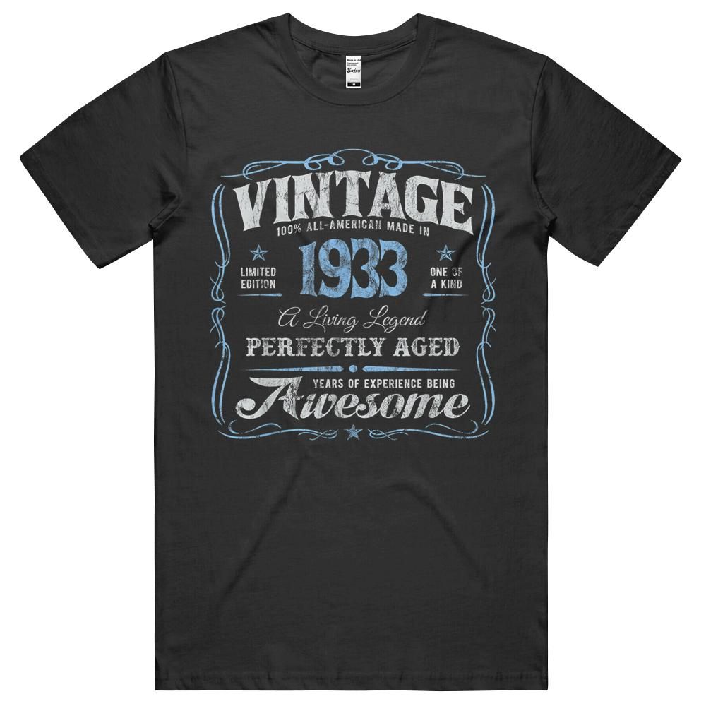 88th Birthday Made In 1933 Vintage T-shirt