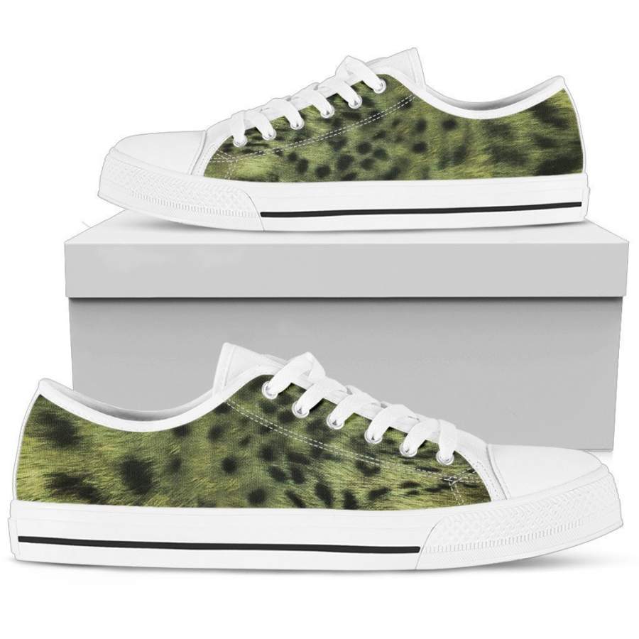 Womens Low Top Leopard Original Print Shoes