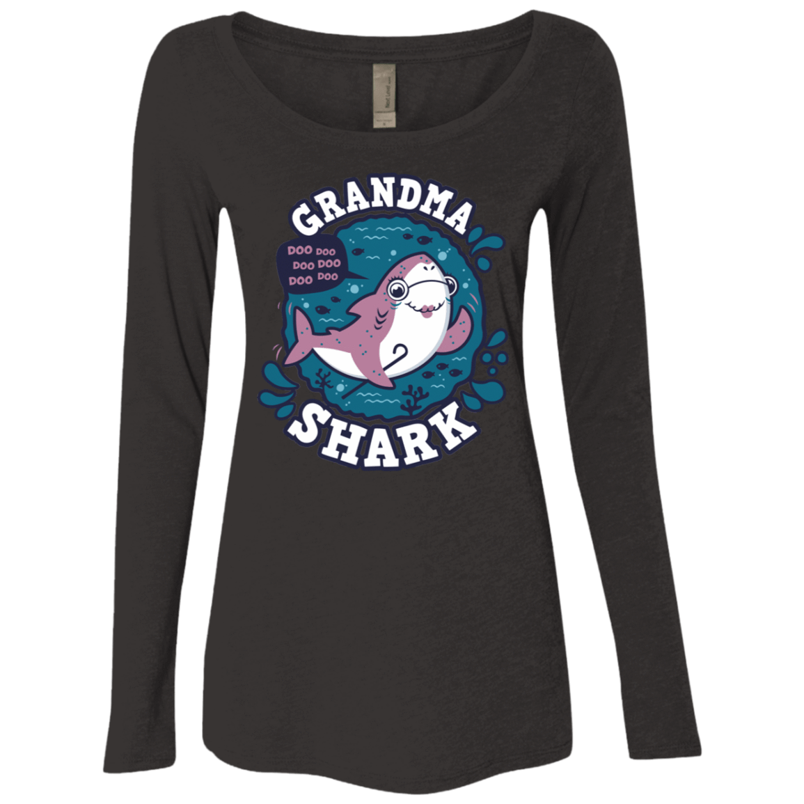 Shark Family Trazo – Grandma Women’S Triblend Long Sleeve Shirt