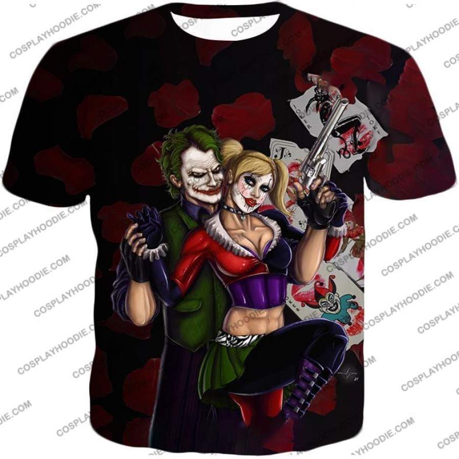 Best Villain Couple Joker X Harley Quinn Super Cool Graphic T-Shirt HQ047