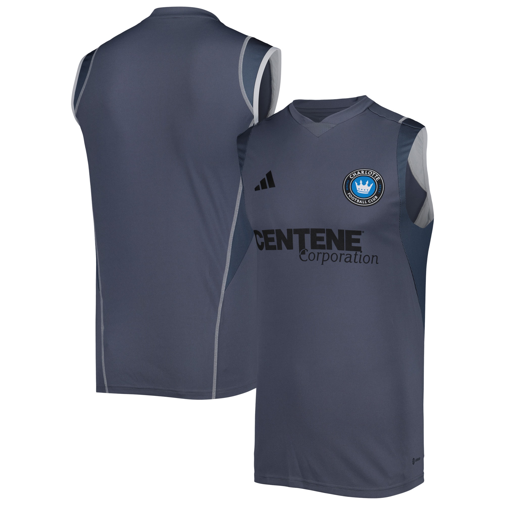 Charlotte FC 2023 On-Field Sleeveless Training Jersey – Gray