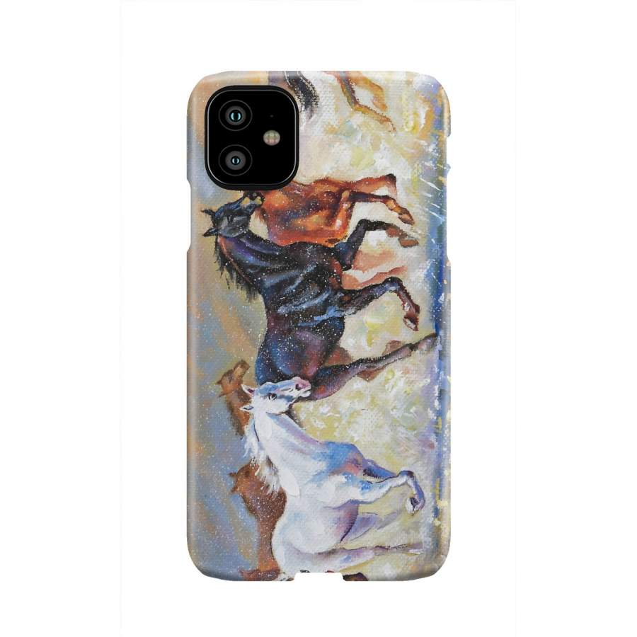 Running Horses Phone Case