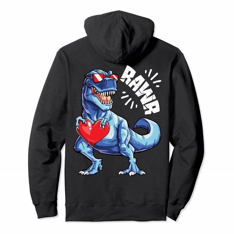 Valentines Day Dinosaur RAWR T rex Lover Gifts Boys Kids Men Sweatshirt, T-Shirt, Sweatshirt