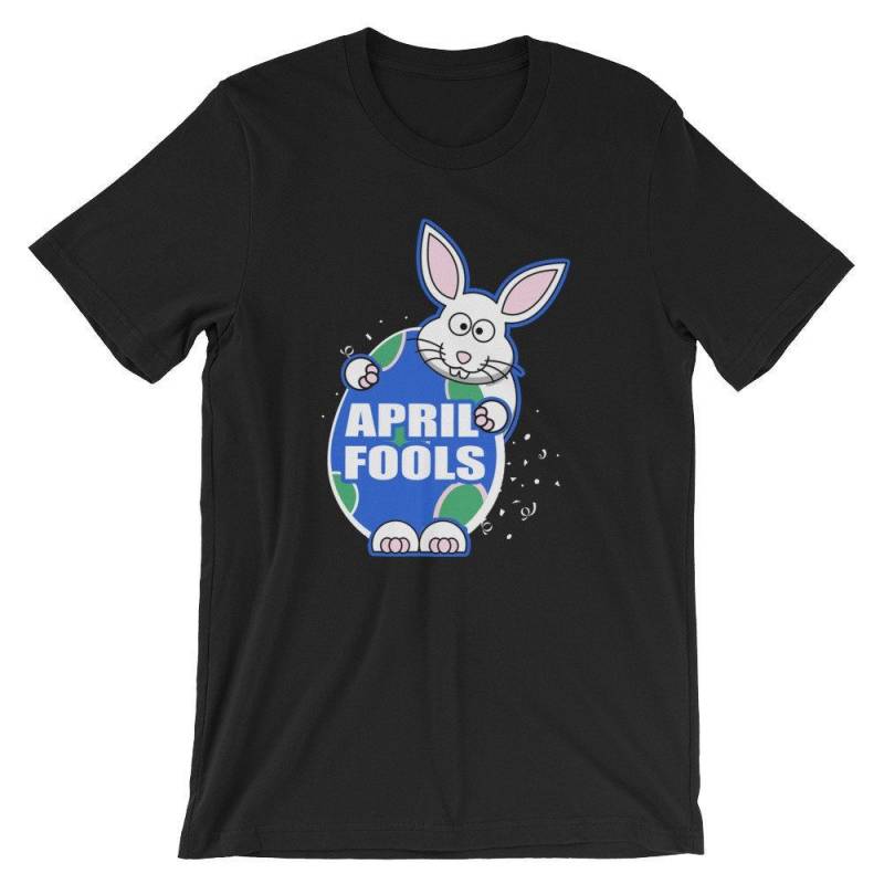 Crushtee April Fools Easter 2018 Holiday Celebration Cool Unisex Shirt | Funny Bunny Holding Easter Egg T Shirt | Best Gift Short Sleeve Tee Long Sleeve Hoodie