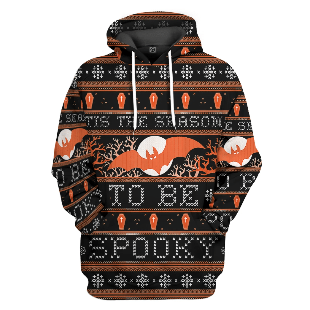 Flowermoonz 3D Ugly Halloween Spooky Season Custom Hoodie Tshirt Apparel