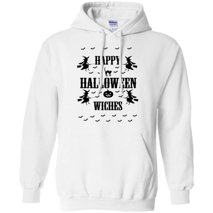 Happy Halloween Witches – Baseball ringer tee – Pullover Hoodie 8 oz