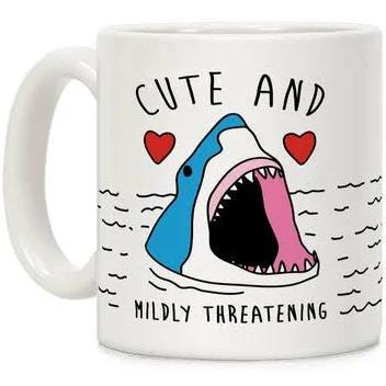 Cute And Mildly Threatening Shark Coffee Mug