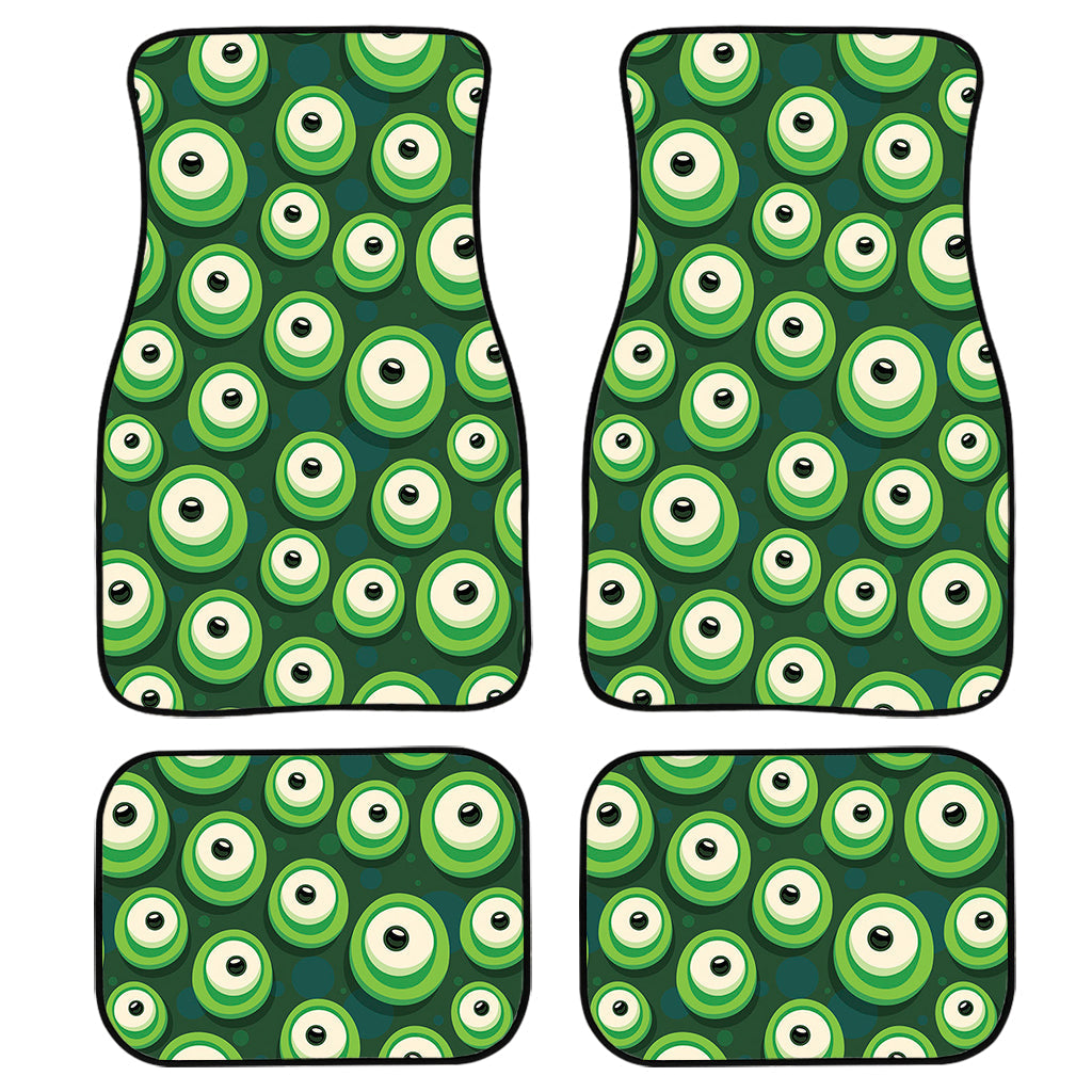 Monster Eyes Pattern Print Front And Back Car Floor Mats, Front Car Mat