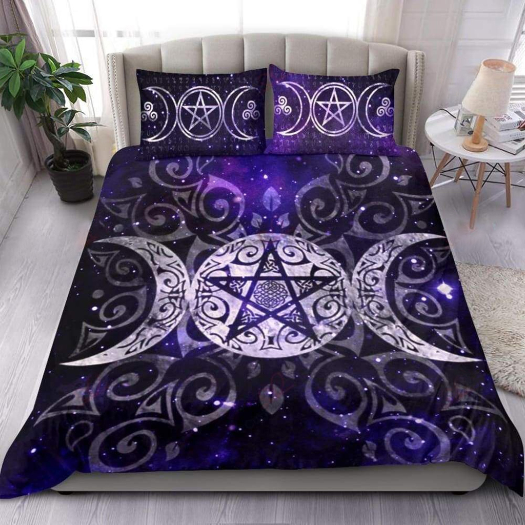 ViticStore™ Wicca Moon – Wizard Style –  3D printed all size bedding set gift for family, home decor, mystery patterns, best gift ideas