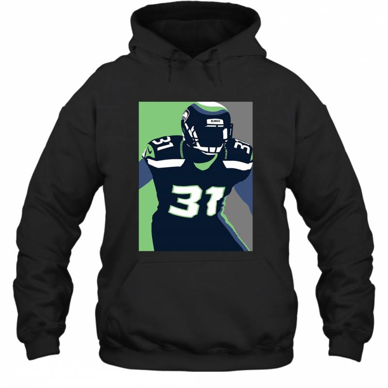 Seattle Seahawks Kam Chancellor Portrait Sports Hoodie T-Shirt