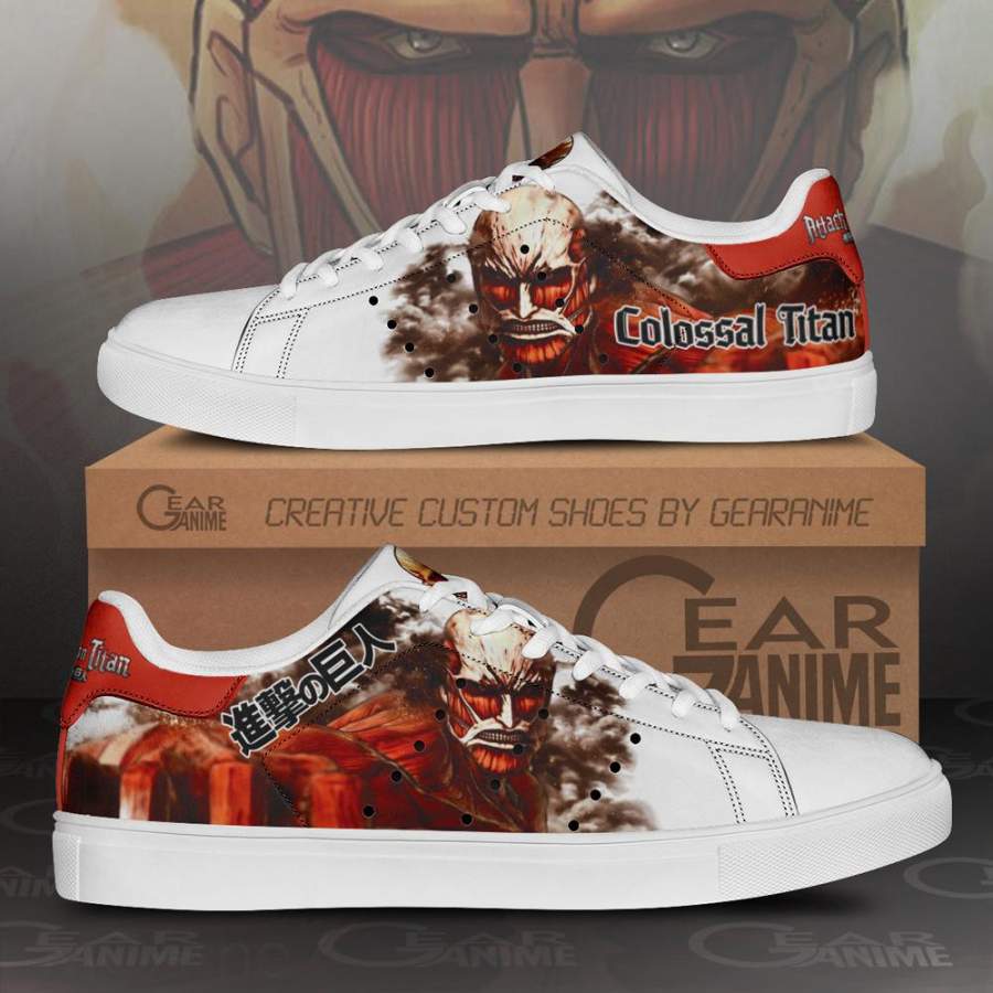 Colossal Titan Skate Sneakers Uniform Attack On Titan Anime Shoes PN10