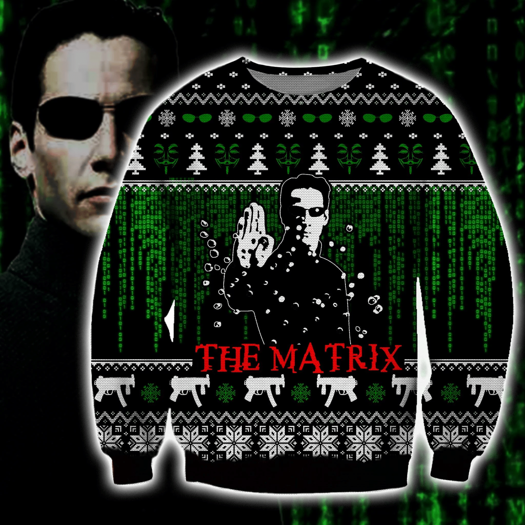 The Matrix Ugly Christmas Sweater