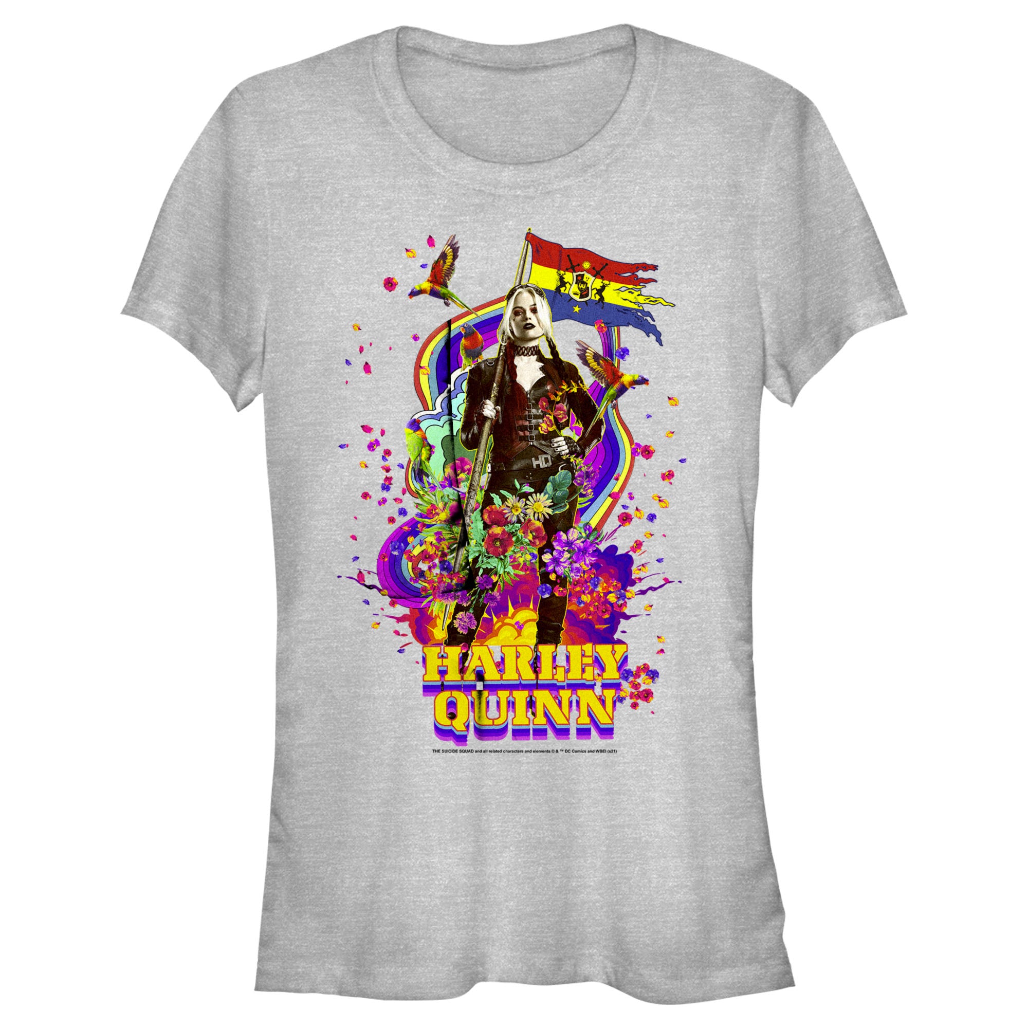 The Suicide Squad Junior’S Harley Quinn Color Splash  T-Shirt