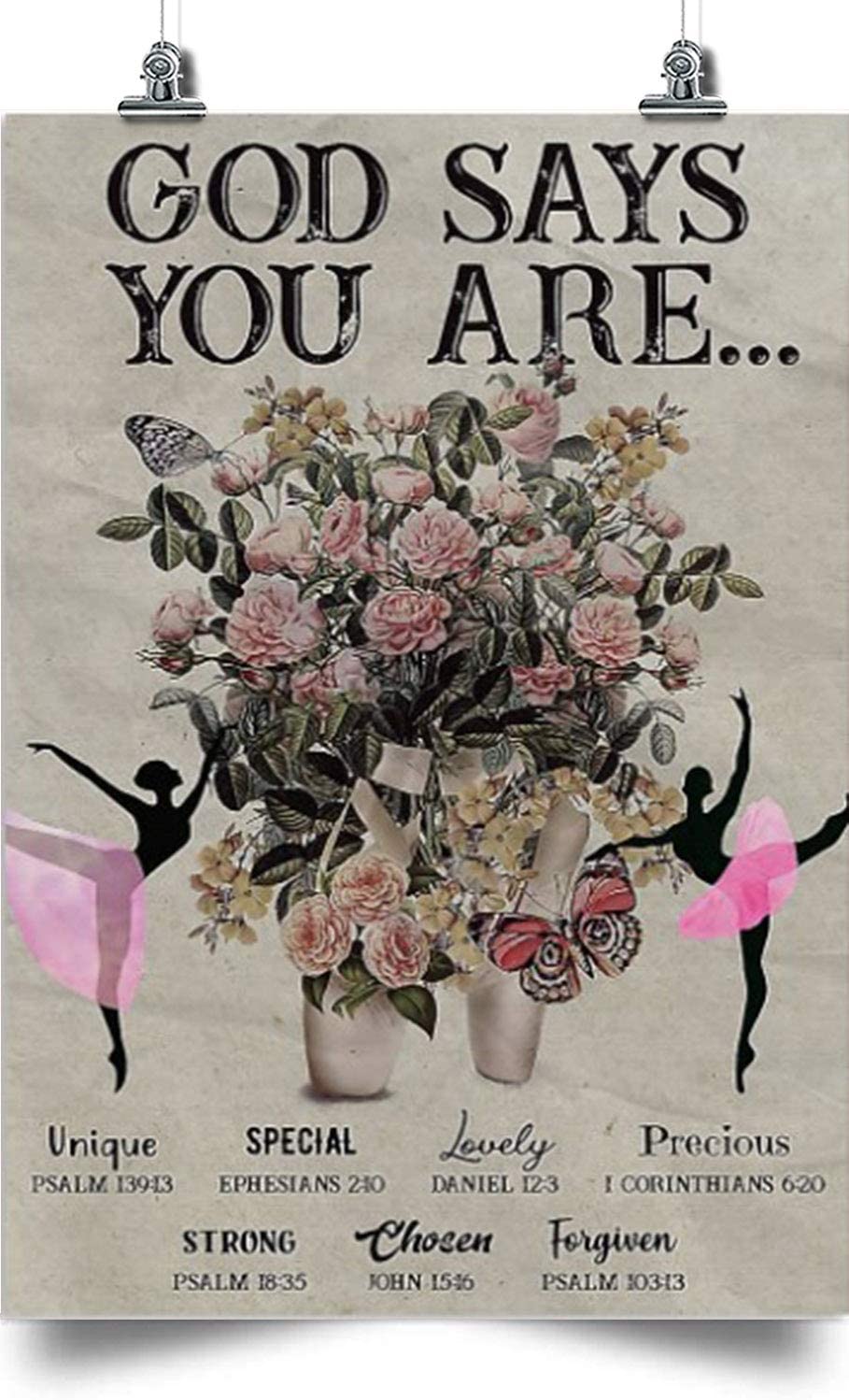 Ballet Vertical Poster-God Say You Are.-Home Decoration Poster, Wall Poster, Home And Room Decoration, Gifts For Friends And Relatives, Souvenirs.