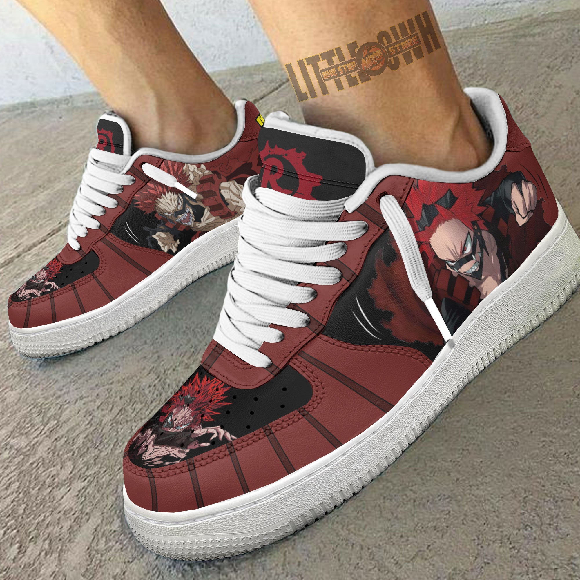 Red Riot Af Sneakers Custom My Hero Academia Anime Shoes