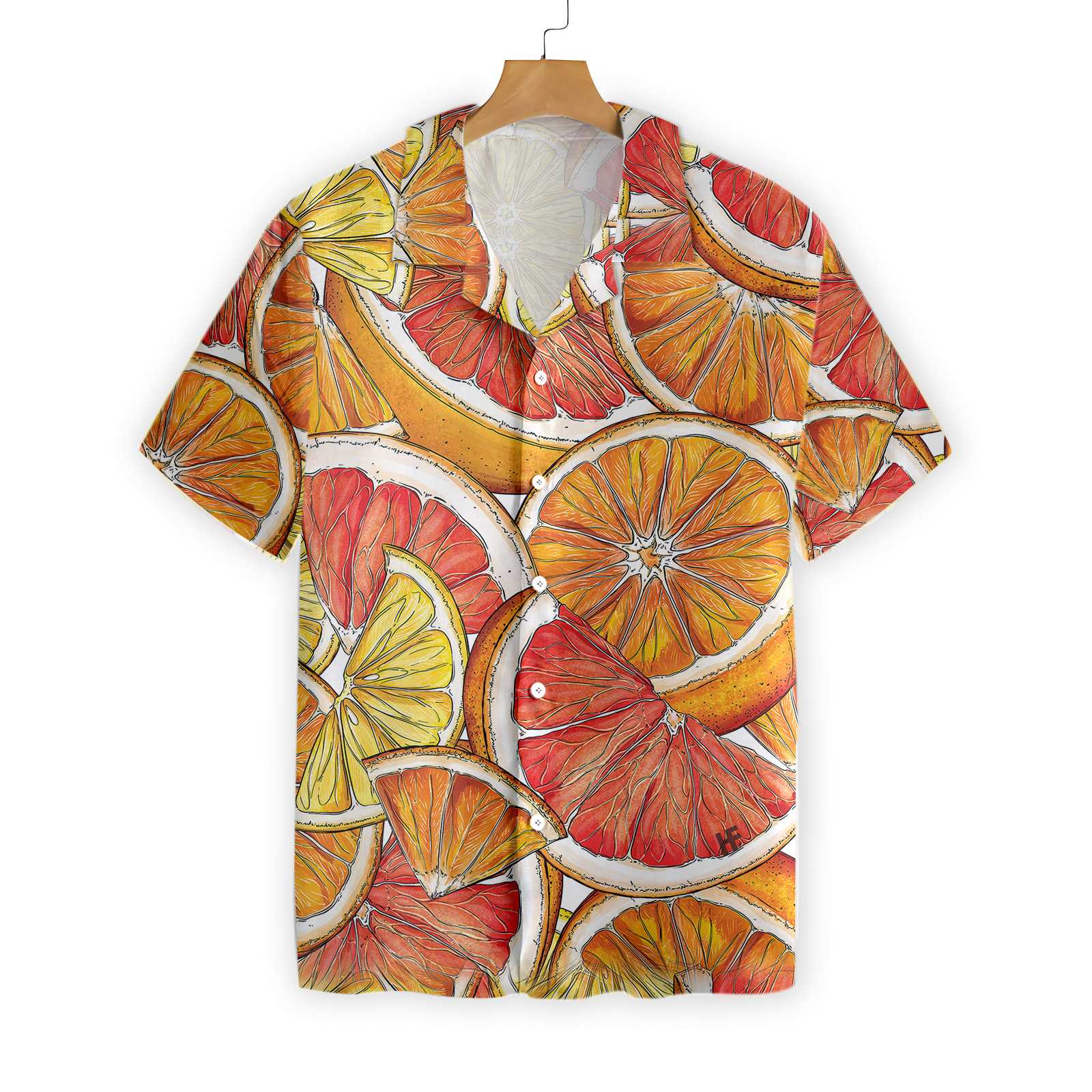 Luxury Summer Lemon Orange Hawaii Shirt Ha76426