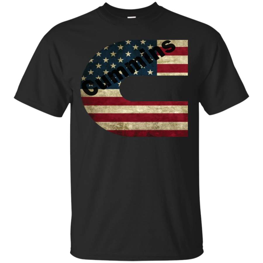 Cummins America Flag Cotton T-Shirt