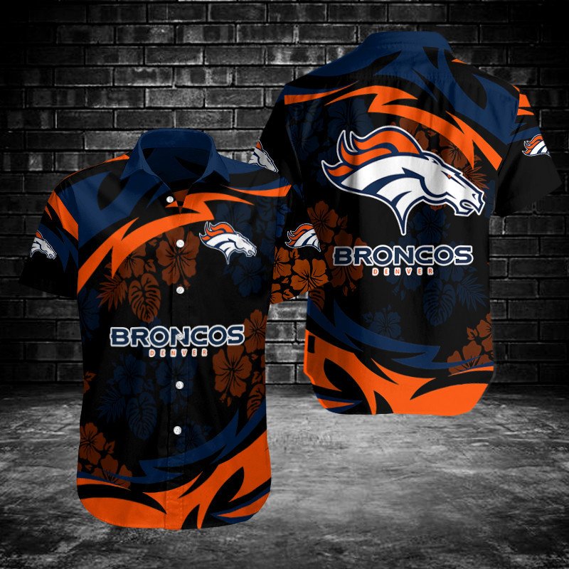 Denver Broncos Button Shirts Bg169