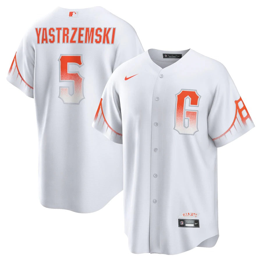 Men’S San Francisco Giants Mike Yastrzemski Nike White 2021 City Connect Replica Player Jersey