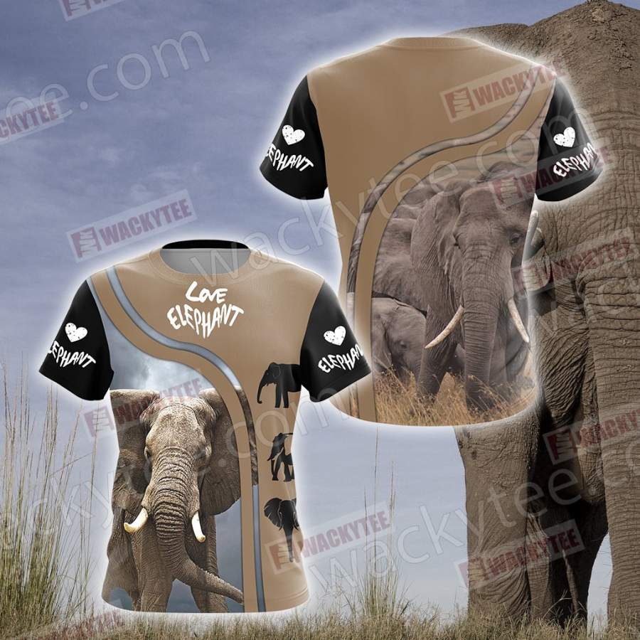 Love Elephant Unisex 3D T-shirt