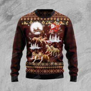 American Pit Bull Terrier Reindeers Car Ugly Christmas Sweater, All Over Print Sweatshirt