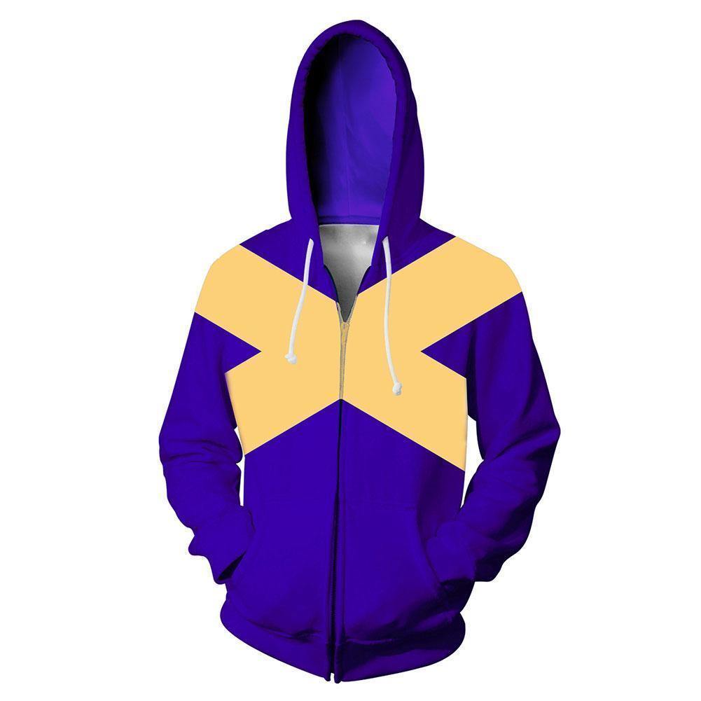 X-Men Dark Phoenix Costume Superhero Halloween Unisex Cosplay Zip Up Hoodie