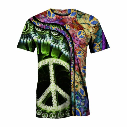 Merged Hippie Spiral 3D All Over Printed Shirts For Men And Women, Gift For Hippie Lover, Hippie Soul