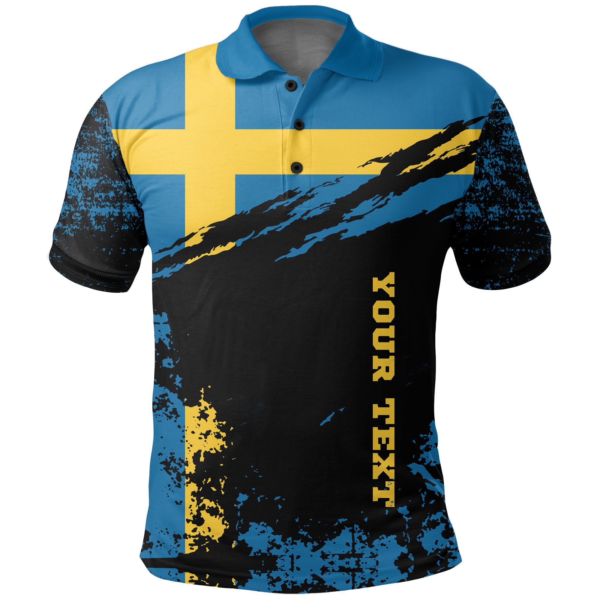 Sweden Polo Shirt Customized K5