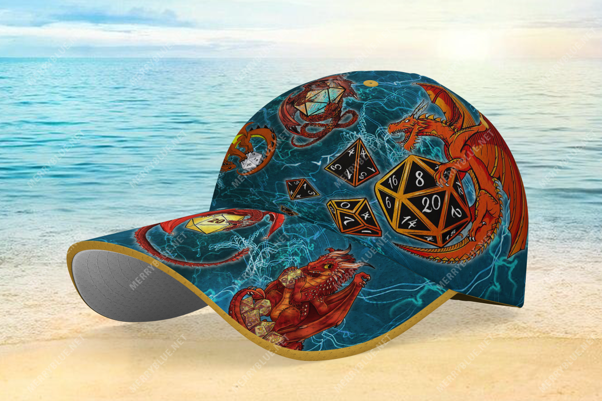 Dragon Playing Dice Unisex Hawaii Cap Ha7606