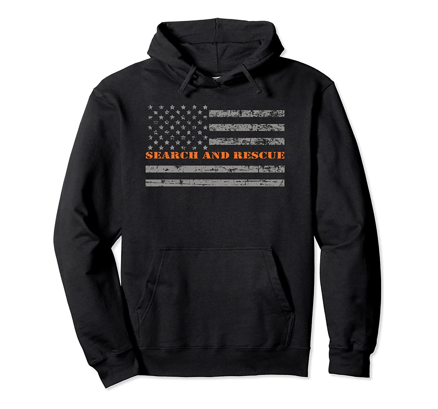 Search and Rescue Thin Orange Line Flag Pullover Hoodie, T-Shirt, Sweatshirt, Tank Top, Racerback, Dolman