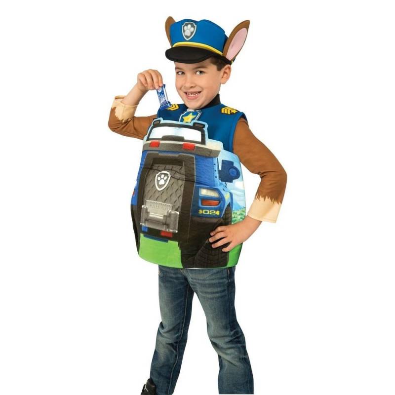 Paw Patrol Chase Rideon 3D Candy Catcher Toddler & Child Size Kids Costume