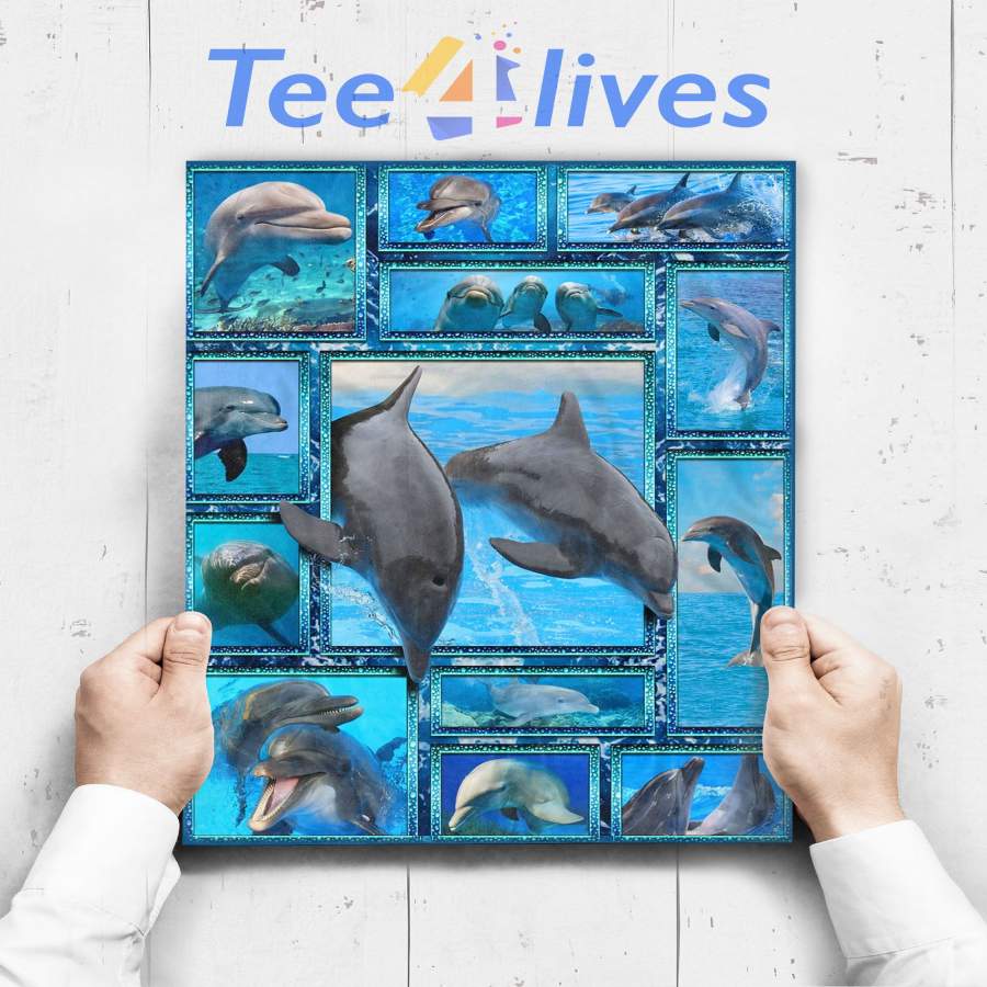 Custom Poster Prints Wall Art Dolphin 3D Poster