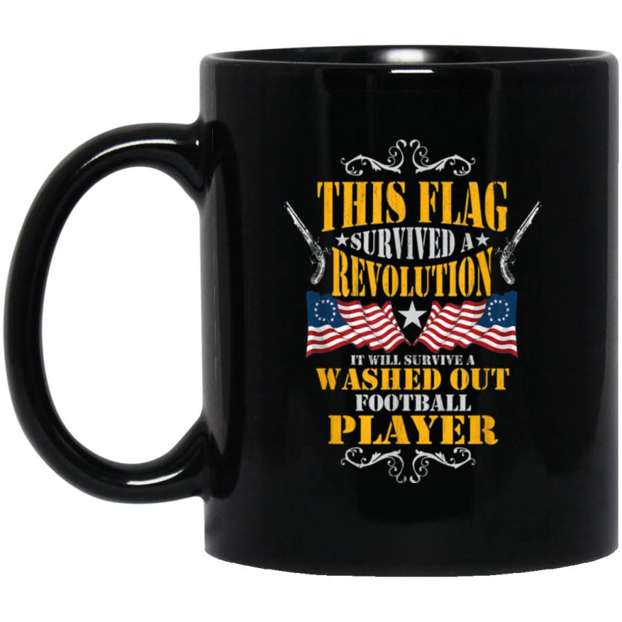 Vintage Betsy Ross American Flag Mug 11 oz 15 oz Black Mug